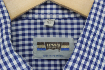 Mens Check Shirt Made In Portugal Button Up Long Sleeve