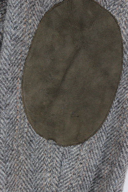 Mens Harris Tweed Blazer Usa Made Elbow Patches Classic