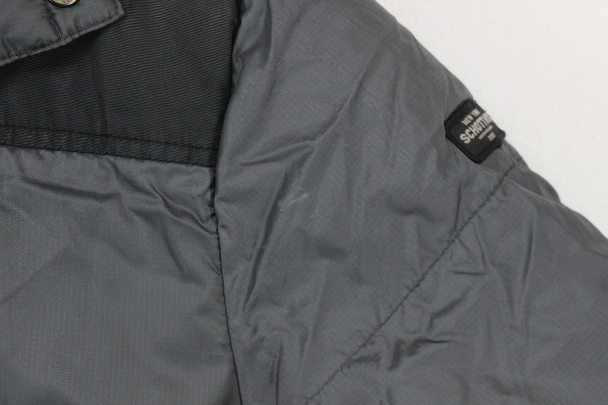 Mens Puffer Jacket Hooded Full Zip Winter