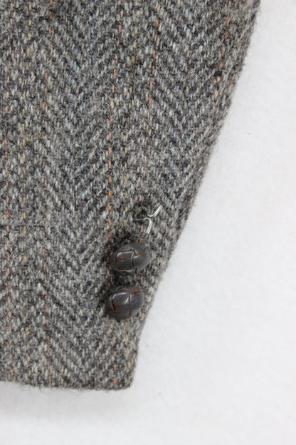 Mens Harris Tweed Blazer Usa Made Elbow Patches Classic