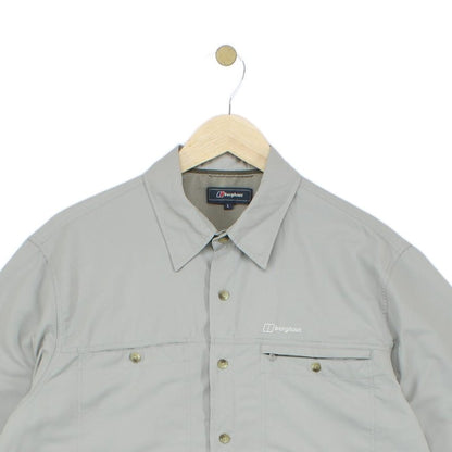 Mens Hiking Shirt Short Sleeve Button Up Lightweight
