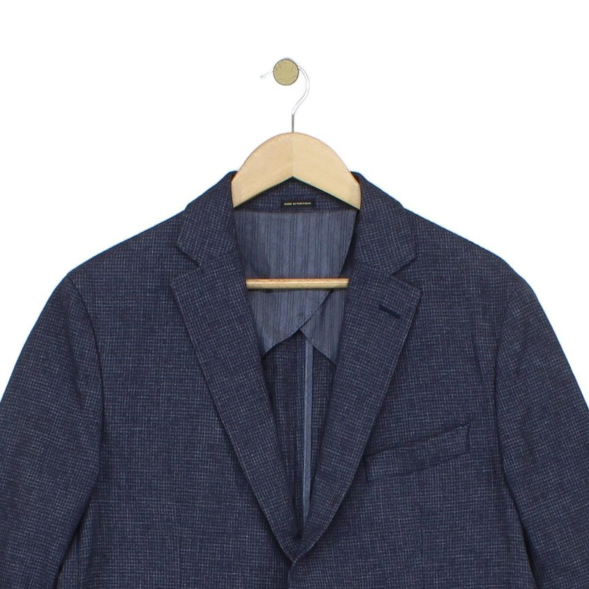 Mens Blazer Italian Fabric Cotton Linen