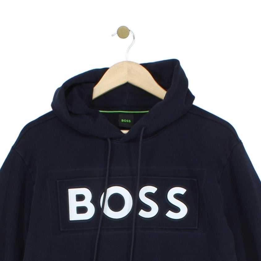Mens Spell Out Hoodie Pullover