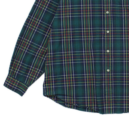 Mens Plaid Shirt Button Up Long Sleeve