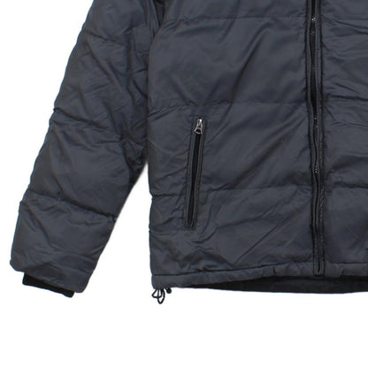 Mens Puffer Jacket Hooded Full Zip Winter