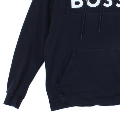 Mens Spell Out Hoodie Pullover