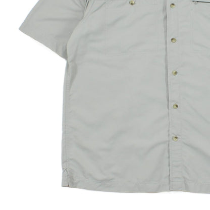 Mens Hiking Shirt Short Sleeve Button Up Lightweight