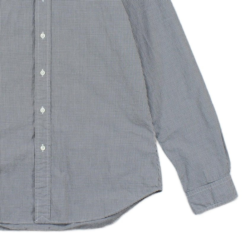 Mens Check Shirt Buttoned Slim Fit Long Sleeve