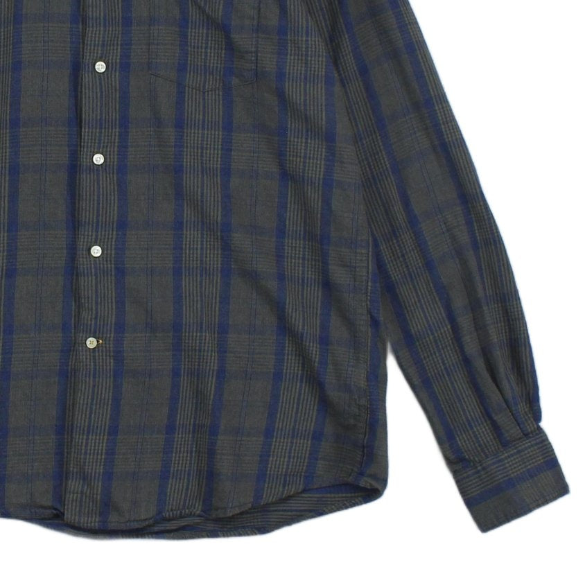 Mens Plaid Shirt Button Up Long Sleeve