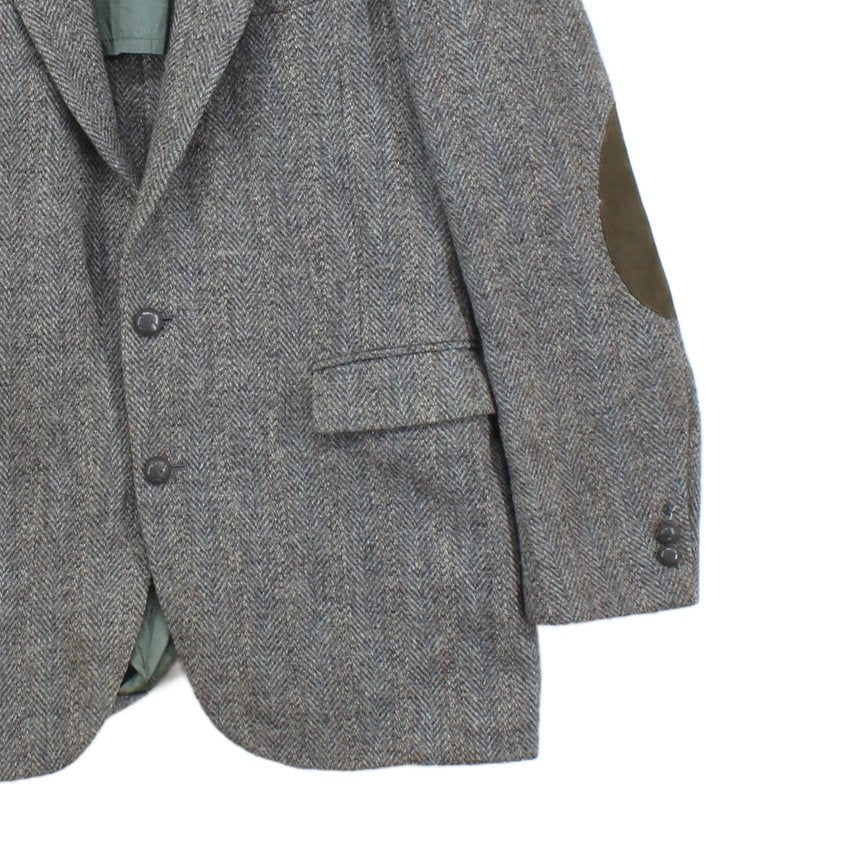 Mens Harris Tweed Blazer Usa Made Elbow Patches Classic