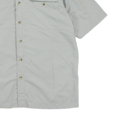 Mens Hiking Shirt Short Sleeve Button Up Lightweight