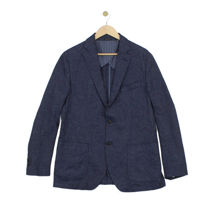 Mens Blazer Italian Fabric Cotton Linen