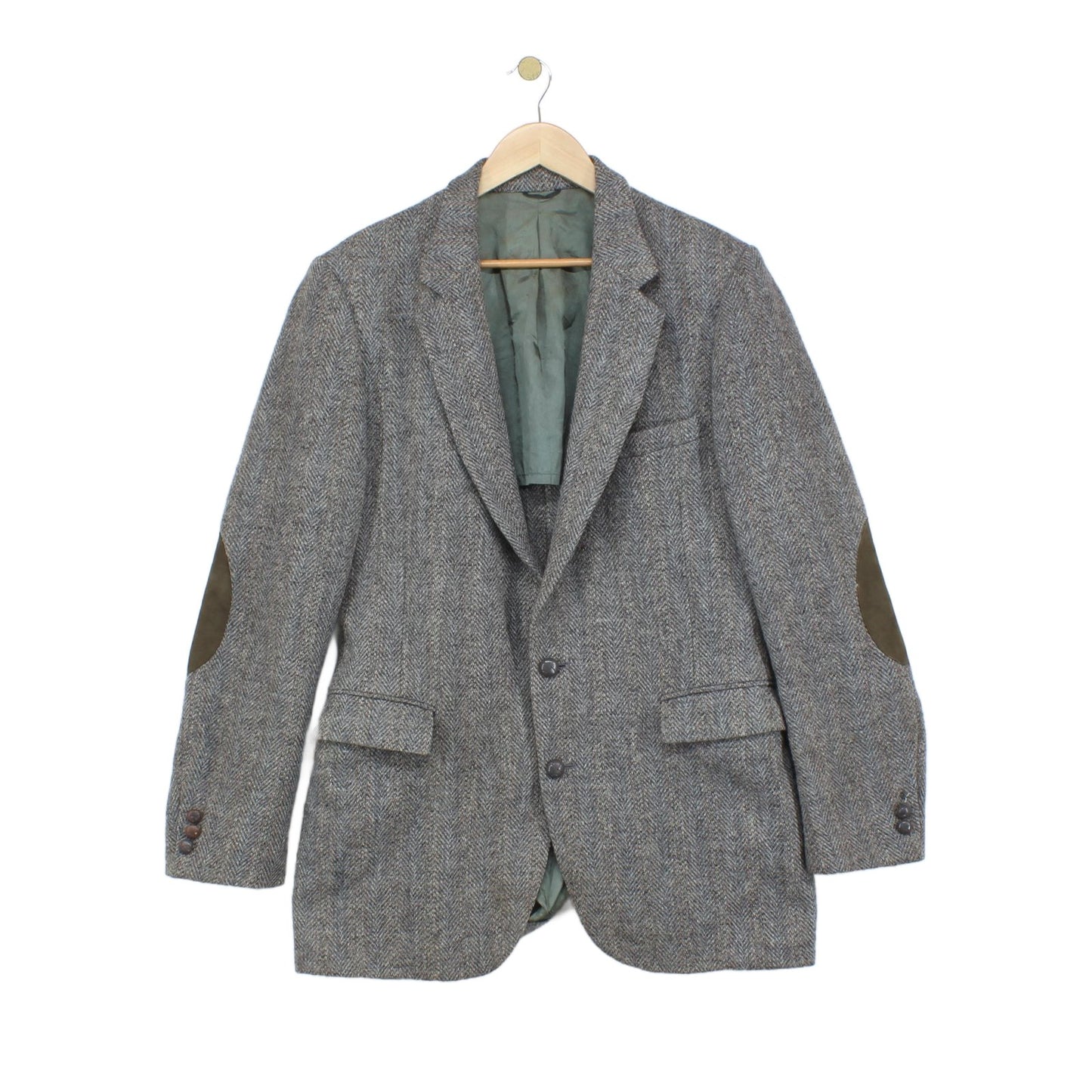 Mens Harris Tweed Blazer Usa Made Elbow Patches Classic