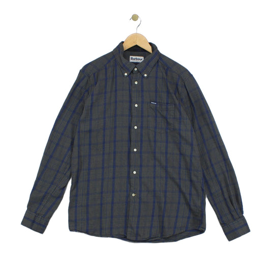 Mens Plaid Shirt Button Up Long Sleeve