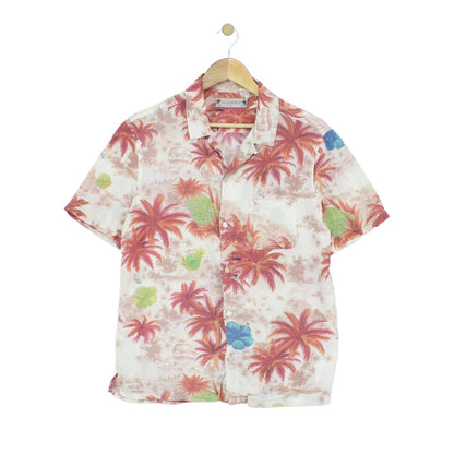 Mens Viscose Shirt Hawaiian Short Sleeve