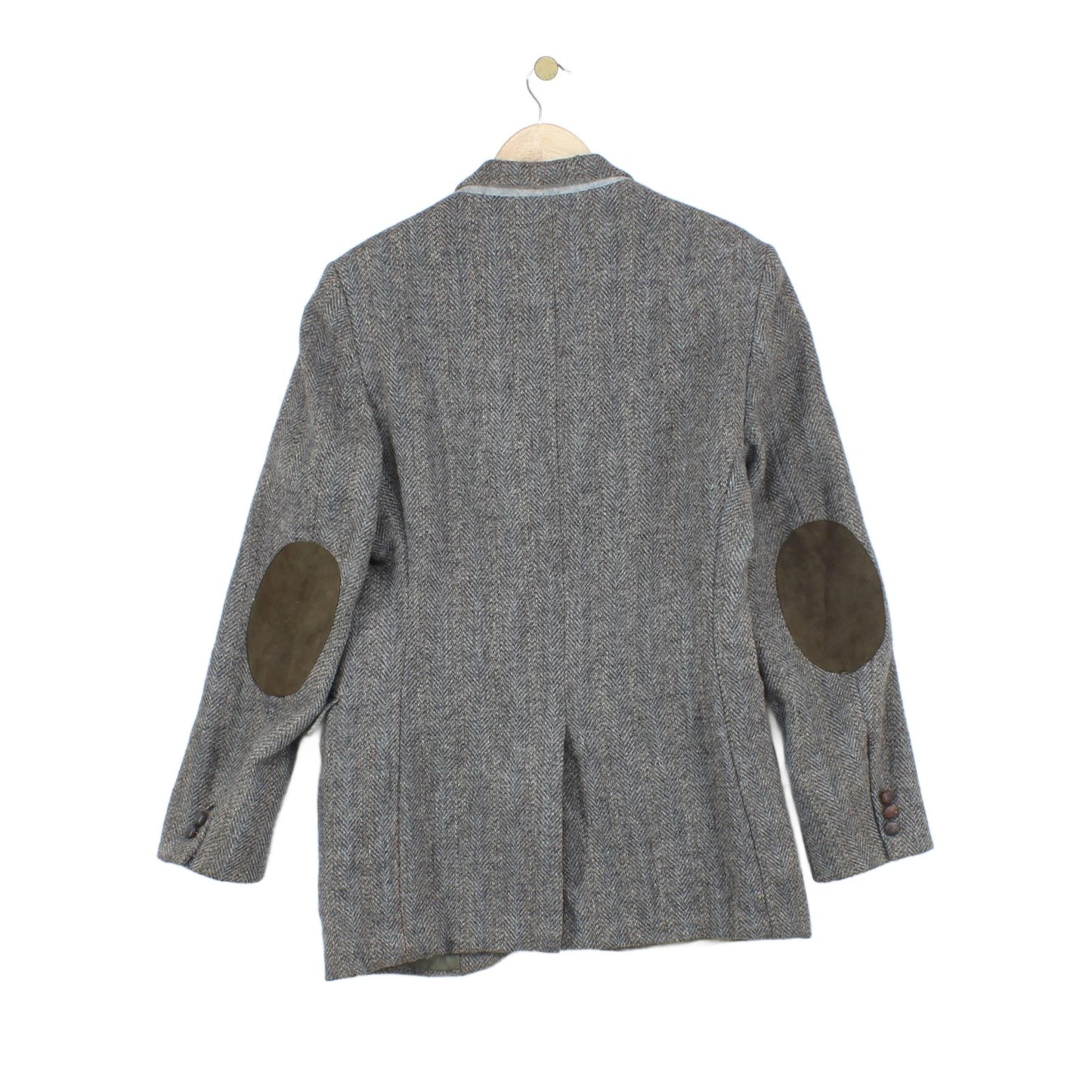 Mens Harris Tweed Blazer Usa Made Elbow Patches Classic