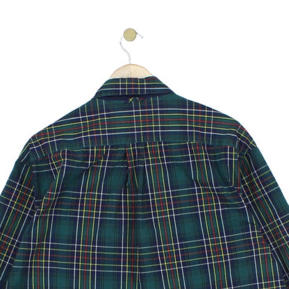 Mens Plaid Shirt Button Up Long Sleeve