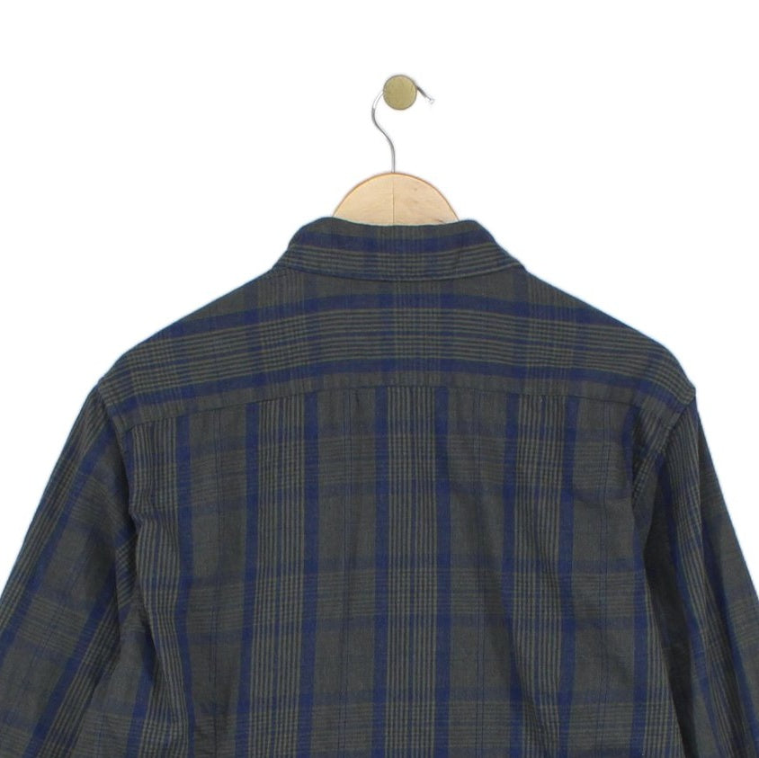 Mens Plaid Shirt Button Up Long Sleeve