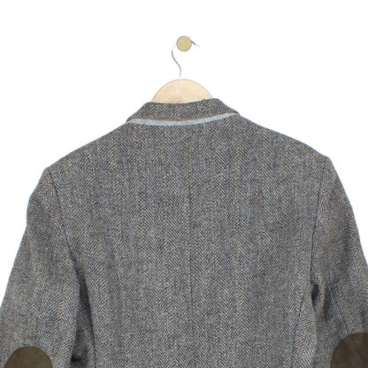 Mens Harris Tweed Blazer Usa Made Elbow Patches Classic