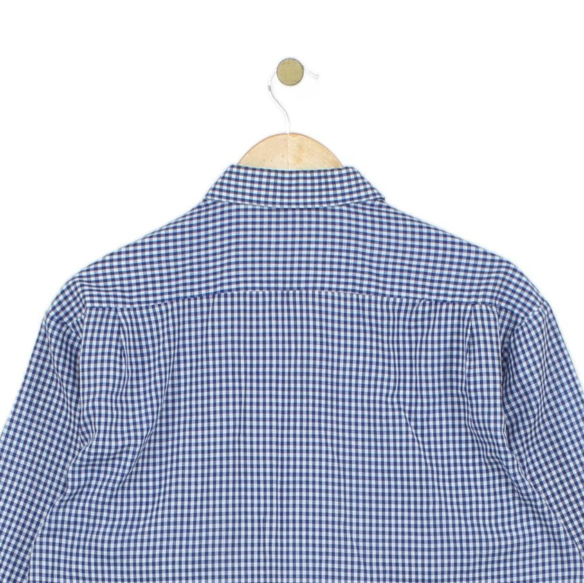 Mens Check Shirt Made In Portugal Button Up Long Sleeve