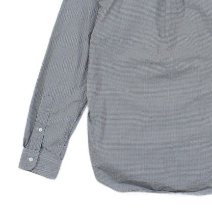 Mens Check Shirt Buttoned Slim Fit Long Sleeve
