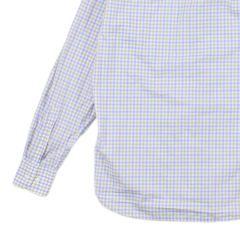 Mens Check Shirt Business Button Up