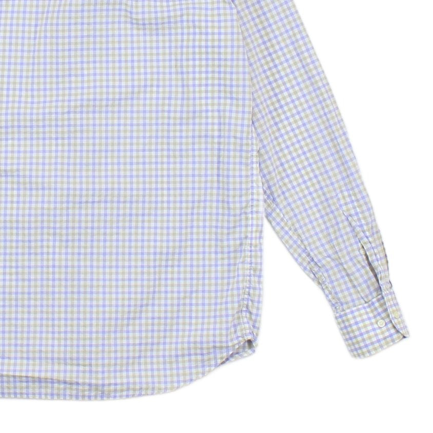 Mens Check Shirt Business Button Up