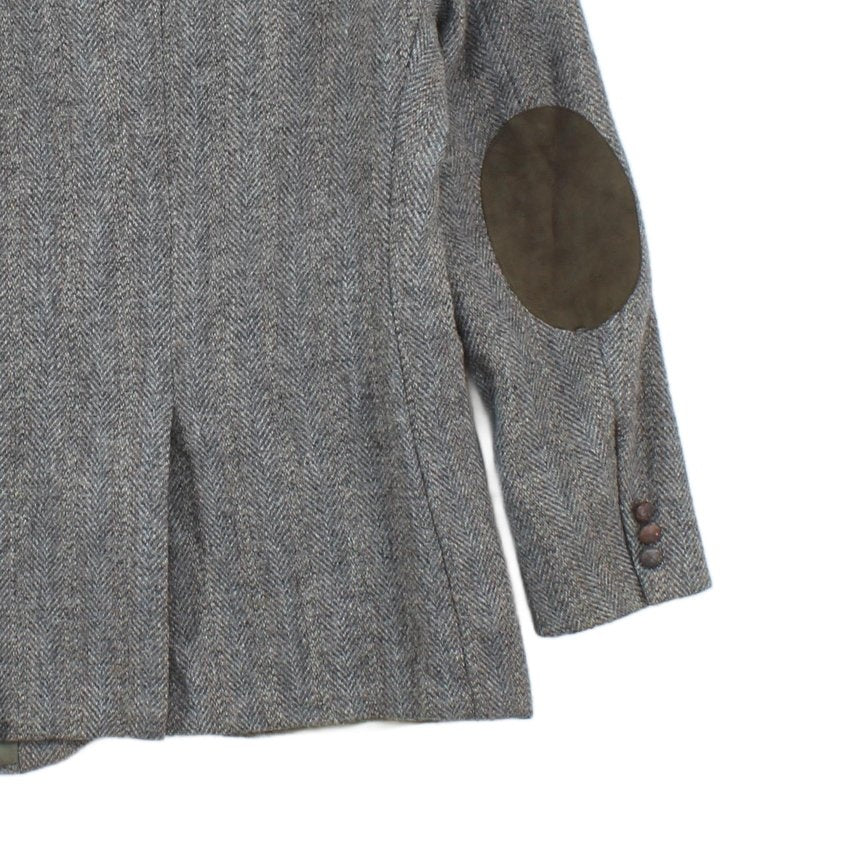 Mens Harris Tweed Blazer Usa Made Elbow Patches Classic