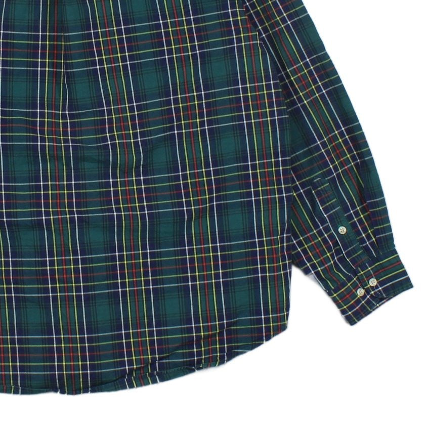 Mens Plaid Shirt Button Up Long Sleeve