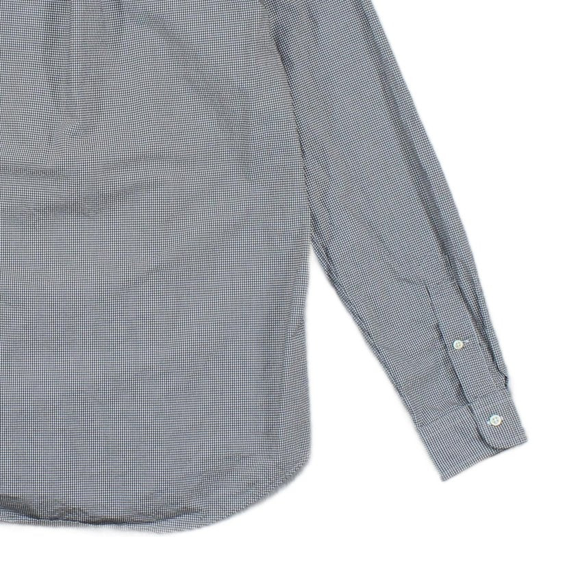 Mens Check Shirt Buttoned Slim Fit Long Sleeve