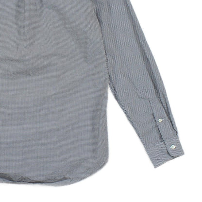 Mens Check Shirt Buttoned Slim Fit Long Sleeve