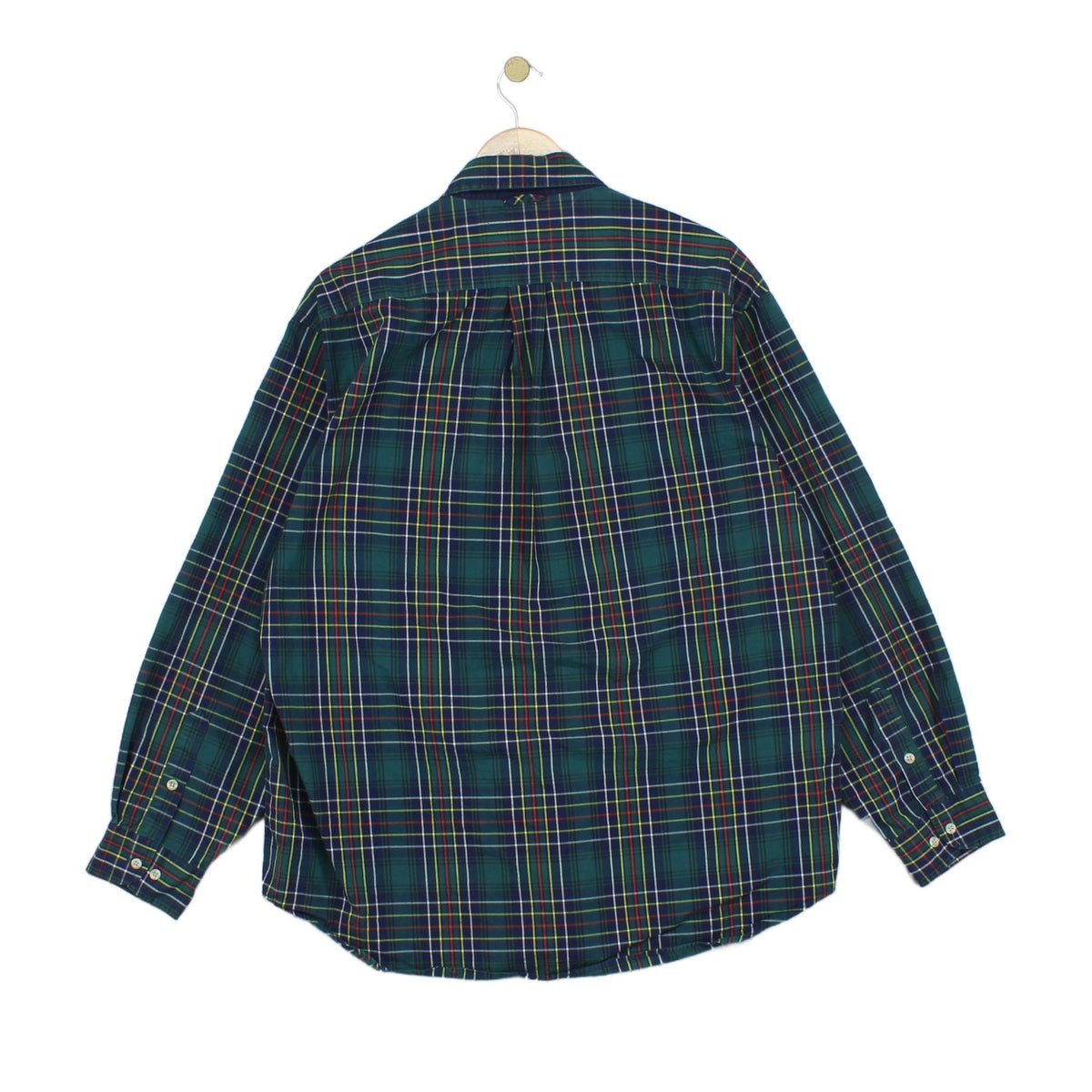 Mens Plaid Shirt Button Up Long Sleeve