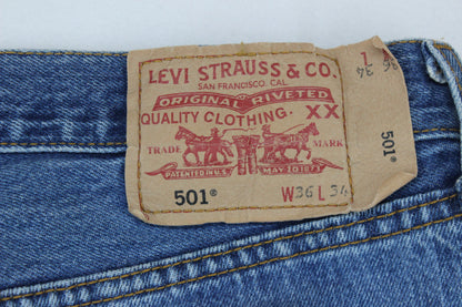 Mens 501 Jeans Classic Fit Straight Leg Denim Cotton