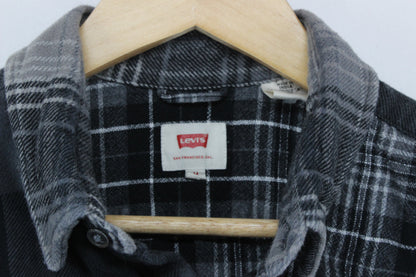 Mens Plaid Shirt Slim Fit Long Sleeve Button Up