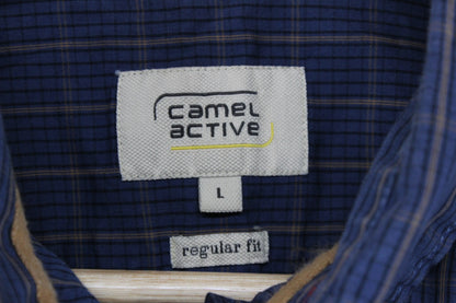 Mens Plaid Shirt Button Up Long Sleeve