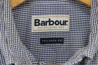 Mens Check Shirt Tailored Button Up Long Sleeve