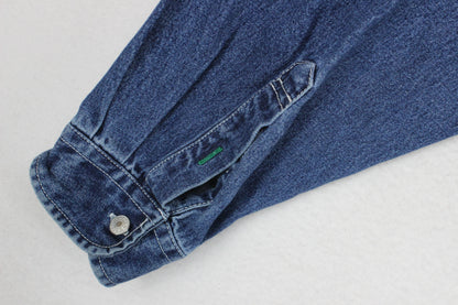 Mens Denim Shirt Long Sleeve Cotton