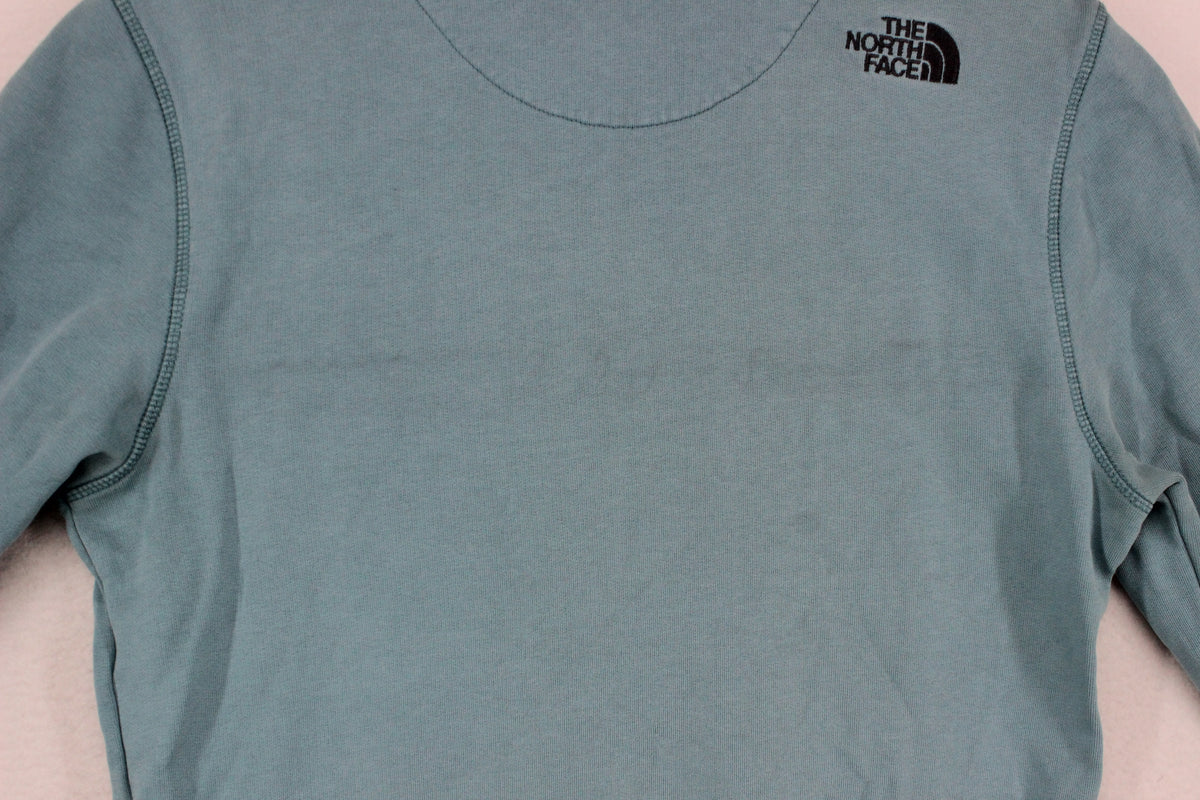 Mens Spell Out Sweatshirt Embroidered Crew Neck