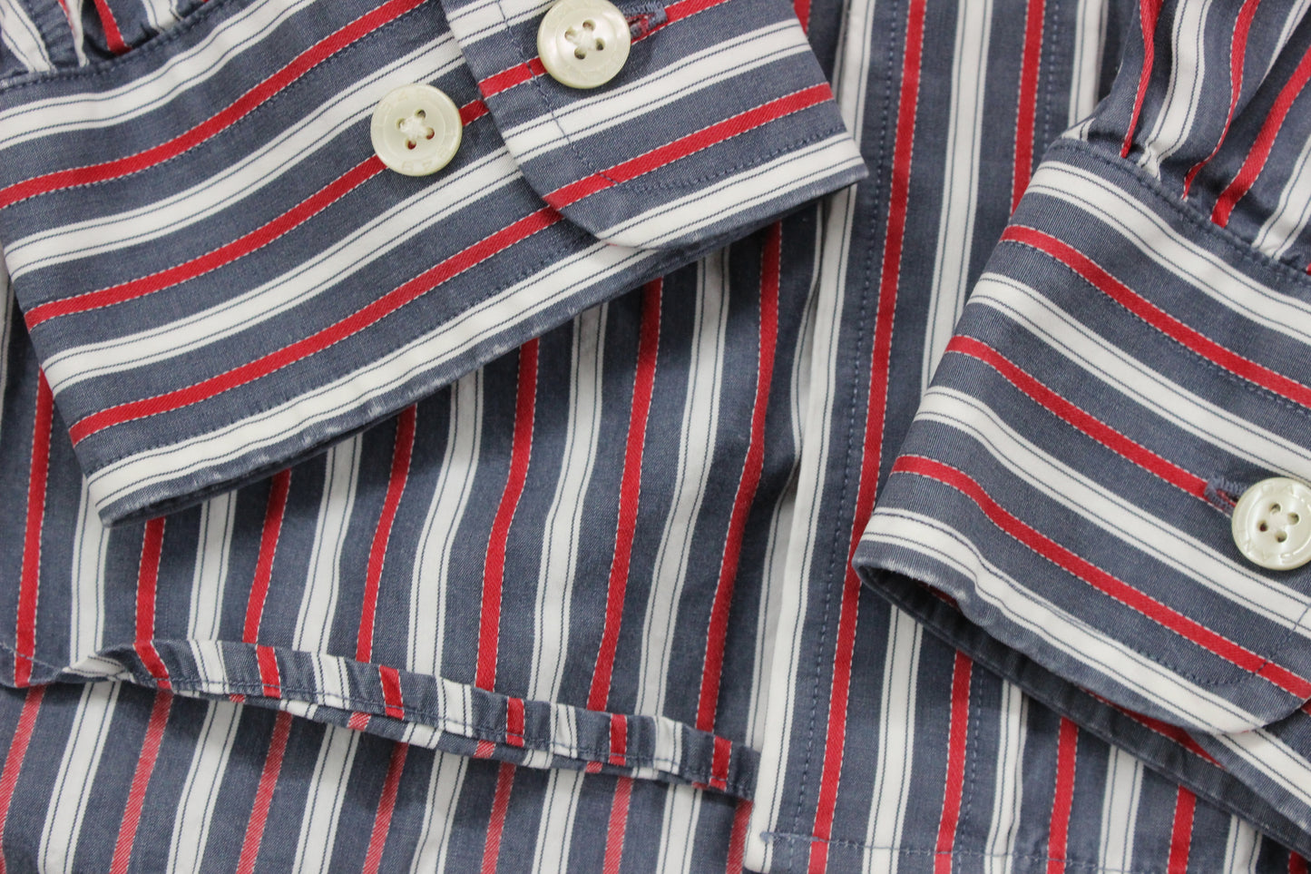 Mens Striped Shirt Button Up Long Sleeve