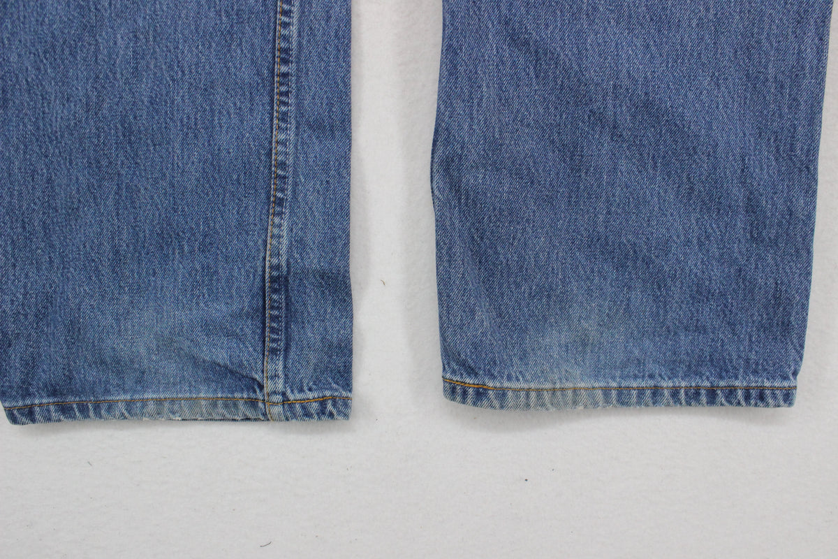 Mens 501 Jeans Classic Fit Straight Leg Denim Cotton