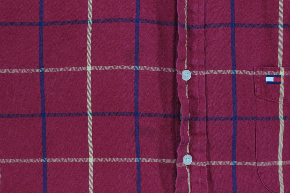 Mens Plaid Shirt Button Up