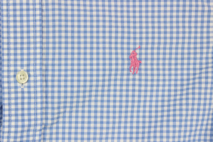 Mens Check Shirt Button Up Classic