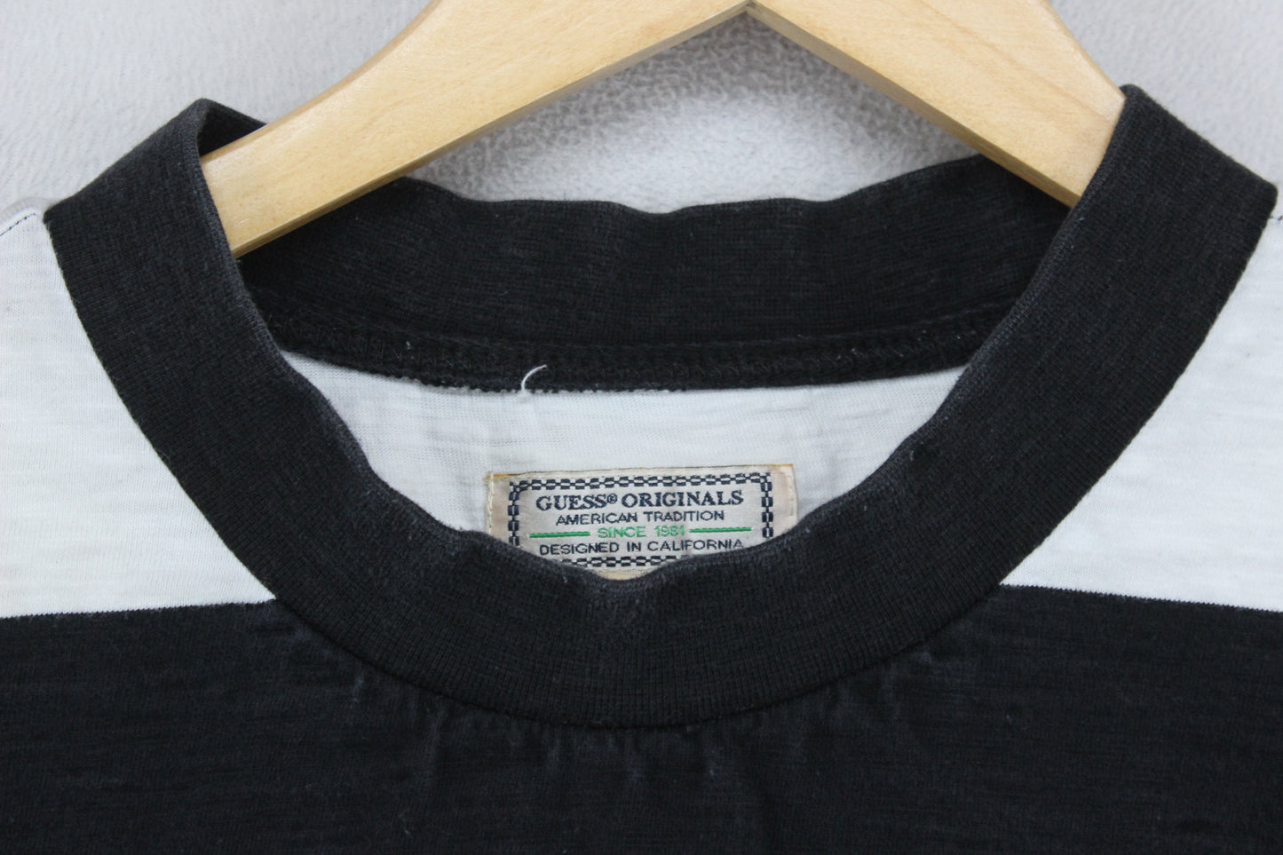 Mens Spell Out Sweatshirt Striped Crew Neck