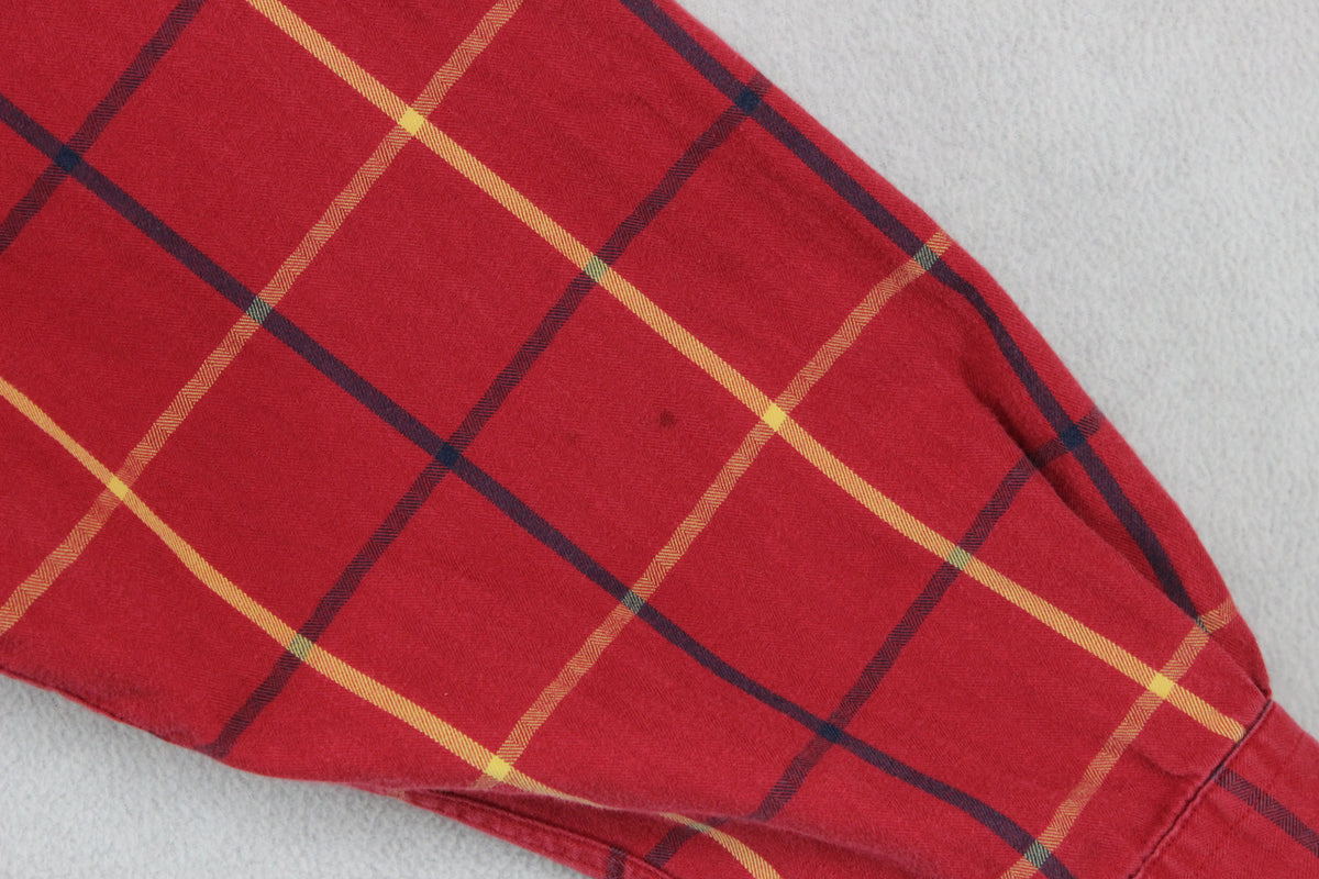 Mens Plaid Shirt Button Up