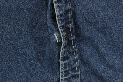Mens Denim Shirt Long Sleeve Cotton