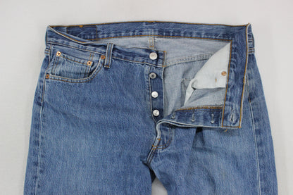 Mens 501 Jeans Classic Fit Straight Leg Denim Cotton