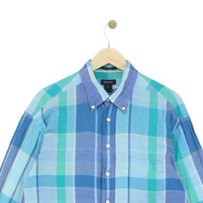 Mens Plaid Shirt Button Up Long Sleeve