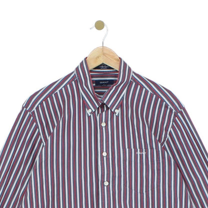 Mens Striped Shirt Button Up Long Sleeve