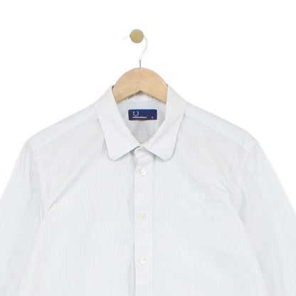 Mens Striped Shirt Long Sleeve Button Up