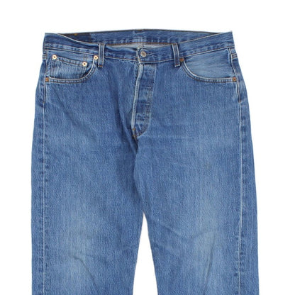 Mens 501 Jeans Classic Fit Straight Leg Denim Cotton
